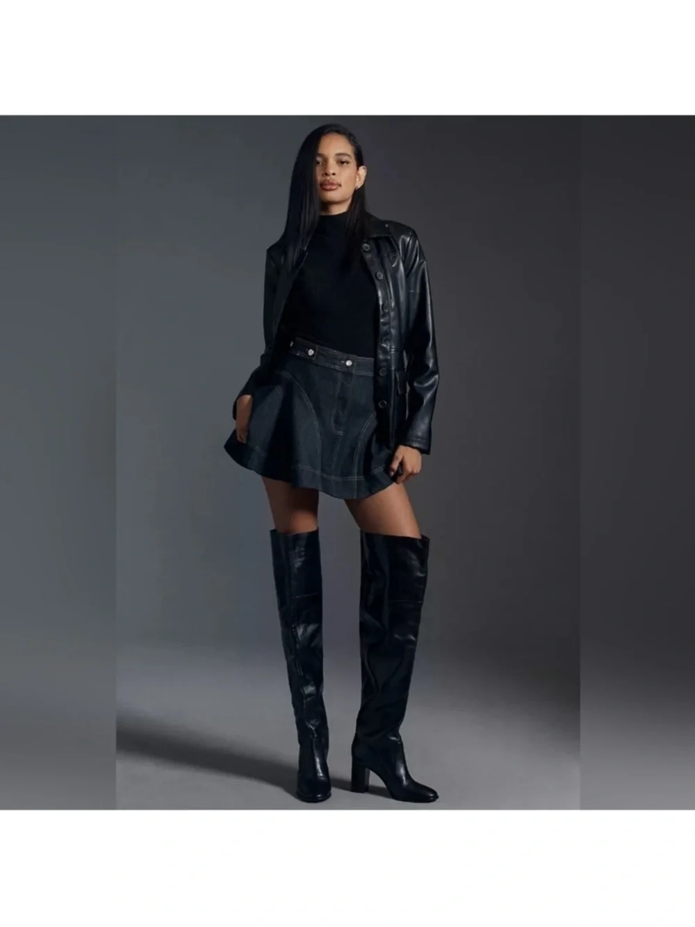 NIB Schutz Terrance Over-The-Knee Block Boots, Size 5B